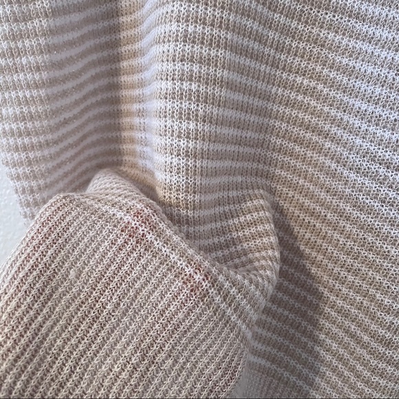 Eileen Fisher Organic Linen Knit Stripe Top XS - Picture 7 of 9